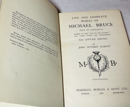 Life and Complete Works of Michael Bruce: Poet of Lochleven - Image 2