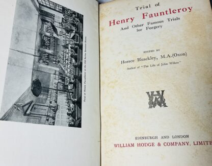 Trial of Henry Fauntleroy And Other Famous Trials for Forgery [Notable British Trials] - Image 2