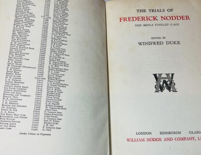 The Trials of Frederick Nodder:  The Mona Tinsley Case [Notable British Trials] - Image 2