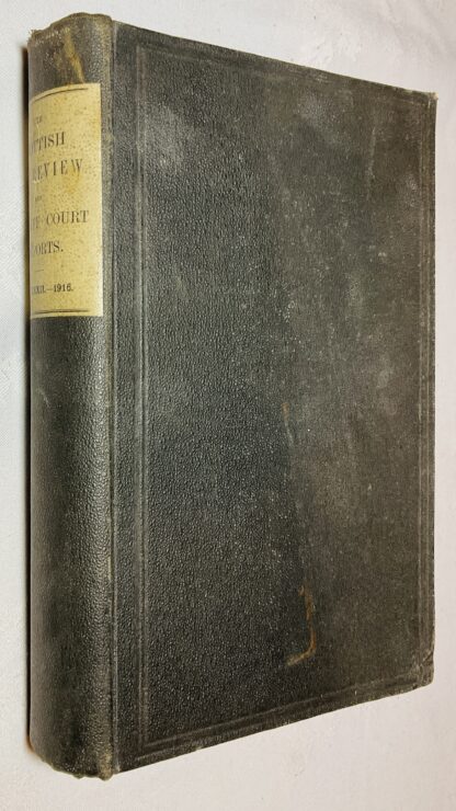 The Scottish Law Review and Sheriff Court Reports: Volume XXXII- 1916