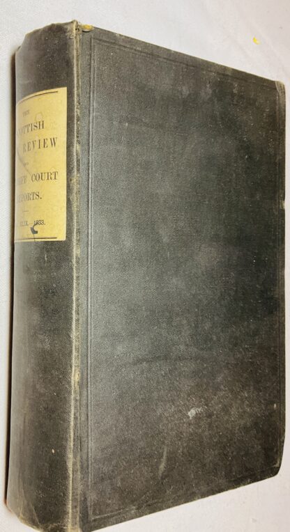 The Scottish Law Review and Sheriff Court Reports: Volume XLIX - 1933