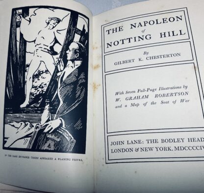 The Napoleon of Notting Hill: With Seven full-page illustrations by W. Graham Robertson and a Map of the Seat of War - Image 3