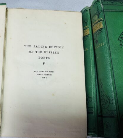 The Poetical Works of Robert Burns, Complete in 3 volumes [The Aldine Edition of the British Poets] - Image 2